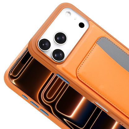 Apple iPhone 17 Pro Max Kılıf Kartlıklı Zore X-Kart Silikon Kapak Lacivert