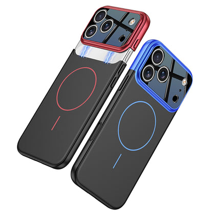 Apple iPhone 17 Pro Max Kılıf M-safe Şarj Özellikli Çift Parçalı Zore Napoli Kapak Siyah