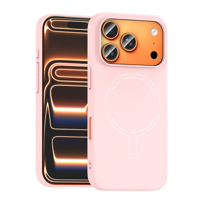 Apple iPhone 17 Pro Max Kılıf M-Safe Şarj Özellikli Kamera Korumalı Zore Elio Sert PC Kapak
