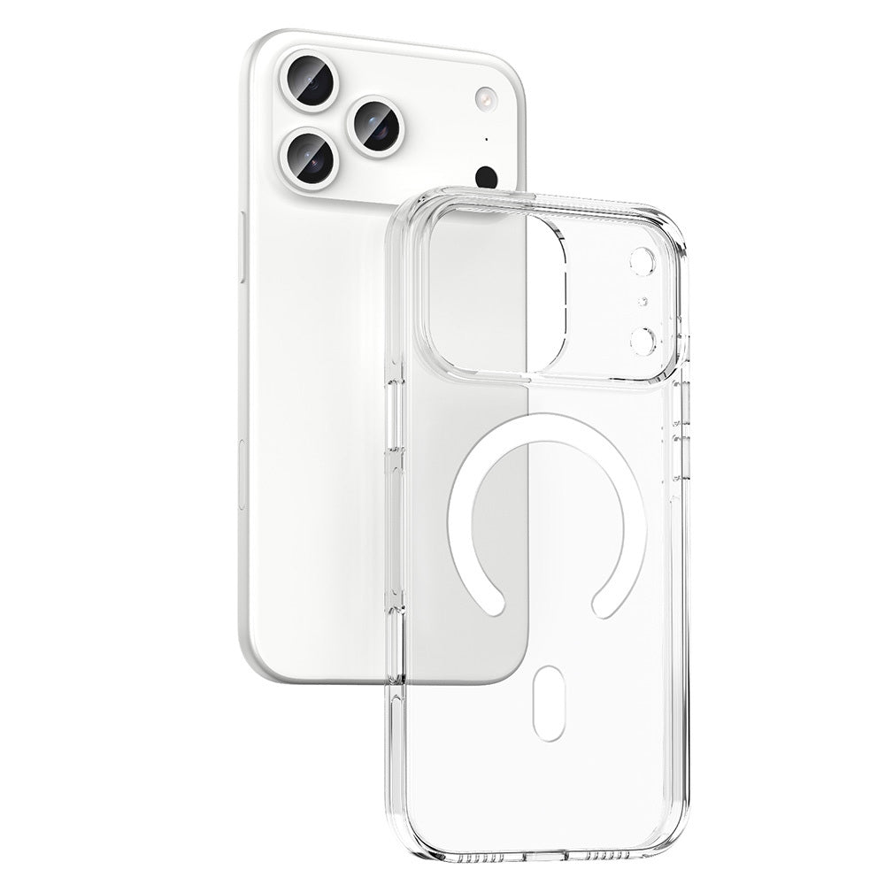 Apple iPhone 17 Pro Max Kılıf M-safe Şarj Özellikli Kamera Korumalı Zore Kripto Kapak Şeffaf