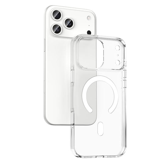 Apple iPhone 17 Pro Max Kılıf M-safe Şarj Özellikli Kamera Korumalı Zore Kripto Kapak Şeffaf