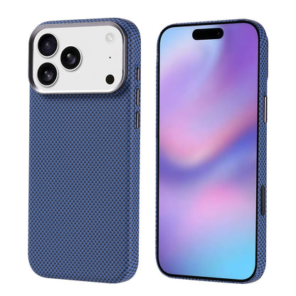 Apple iPhone 17 Pro Max Kılıf M-safe Şarj Özellikli Karbon Fiber Görünümlü Zore Nekst Kapak Siyah