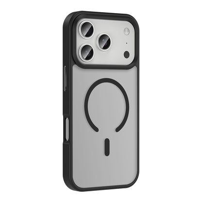 Apple iPhone 17 Pro Max Kılıf M-safe Şarj Özellikli Mat Arka Yüzey Zore Sio Kapak Gri