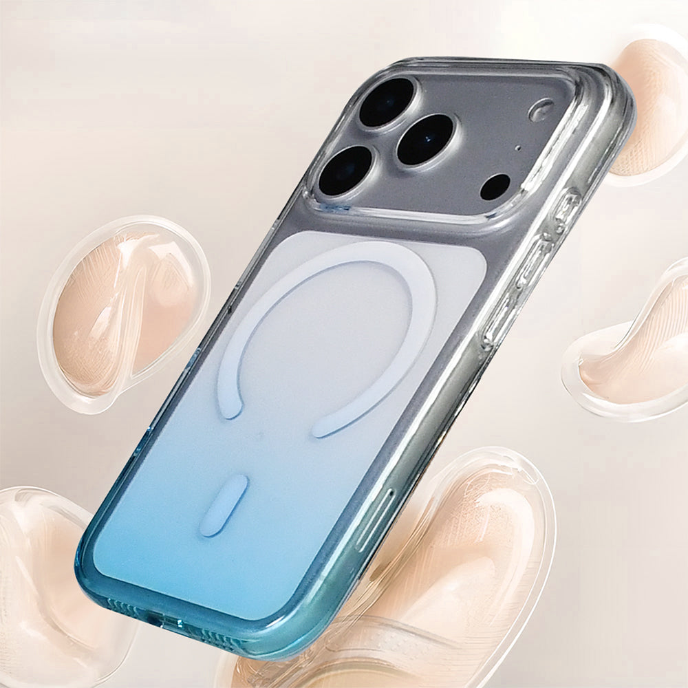 Apple iPhone 17 Pro Max Kılıf M-Safe Şarj Özellikli Zore Septik Silikon Kapak Turkuaz