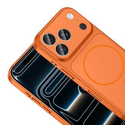 Apple iPhone 17 Pro Max Kılıf Zore M-Safe Şarj Özellikli Kamera Korumalı Formen Kapak Gümüş