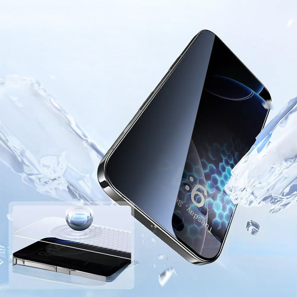 Apple iPhone 17 Pro Max Zore 3D Oliv HD Temperli Cam Ekran Koruyucu + Kolay Uygulama Aparatı Şeffaf