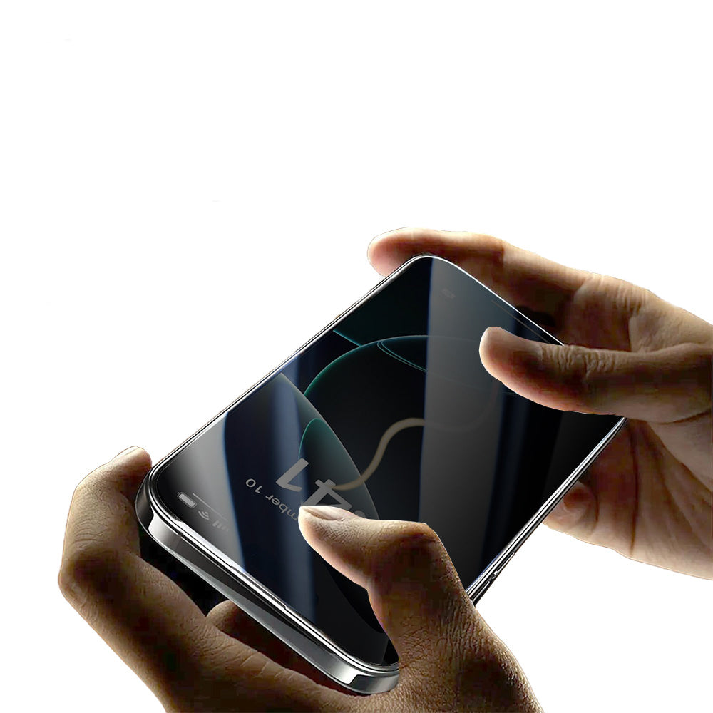 Apple iPhone 17 Zore 2.5D Oliv Privacy Temperli Cam Ekran Koruyucu + Kolay Uygulama Aparatı Siyah