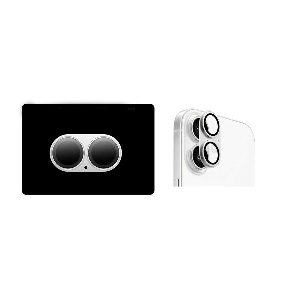 Apple iPhone 17 Zore CL-20 Kamera Lens Koruyucu Gümüş