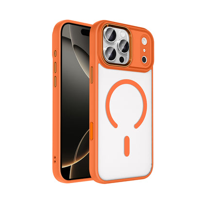 Apple iPhone 18 Pro Kılıf Wireless Şarj Özellikli Zore Krom M-safe Silikon Kapak