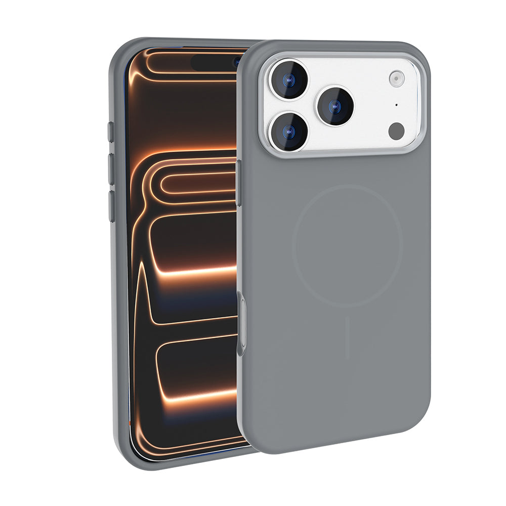 Apple iPhone 18 Pro Max Kılıf M-Safe Şarj Özellikli Metal Kamera Çerçeveli Zore Edi Silikon Kapak
