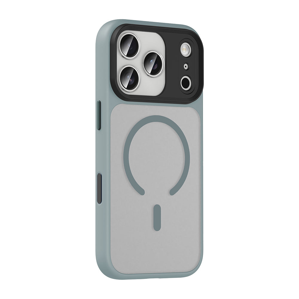 Apple iPhone 18 Pro Max Kılıf Mat Arka Yüzey Wireless Şarj Özellikli Zore Flet M-safe Kapak