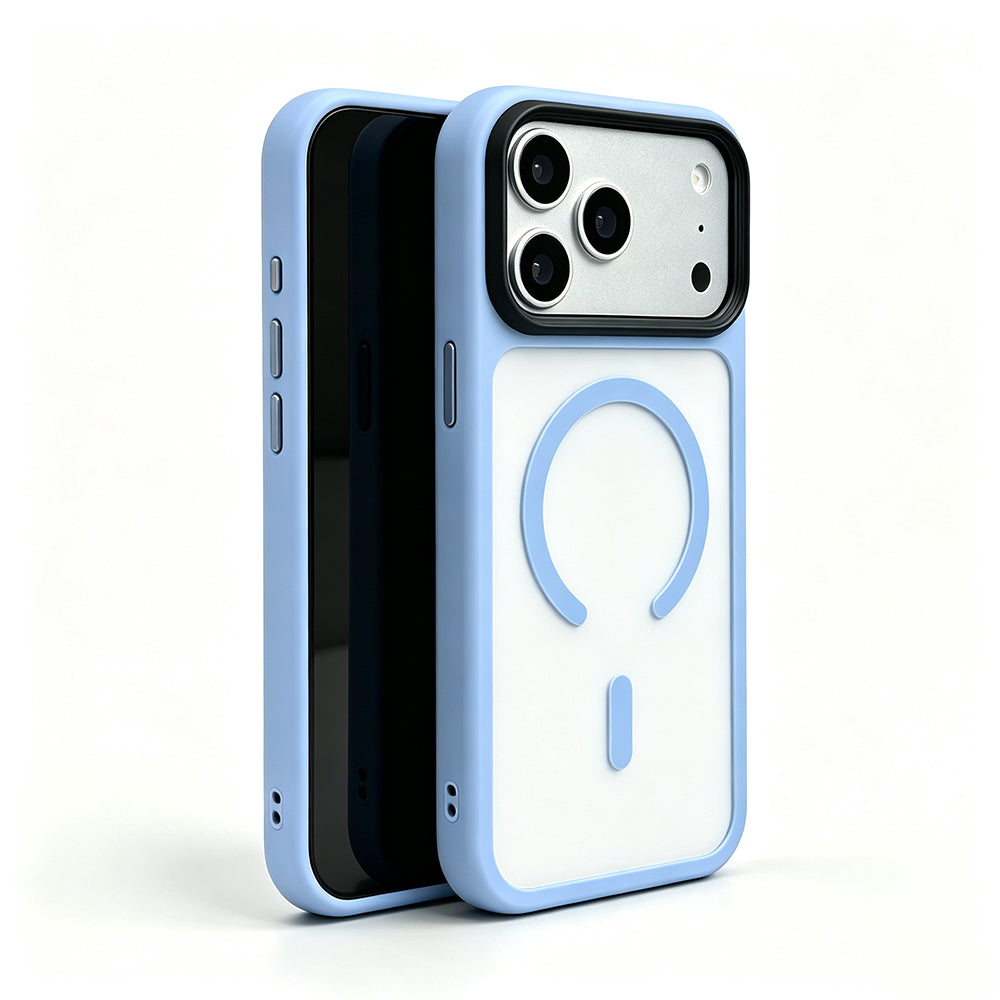 Apple iPhone 18 Pro Max Kılıf Mat Arka Yüzey Wireless Şarj Özellikli Zore Flet M-safe Kapak