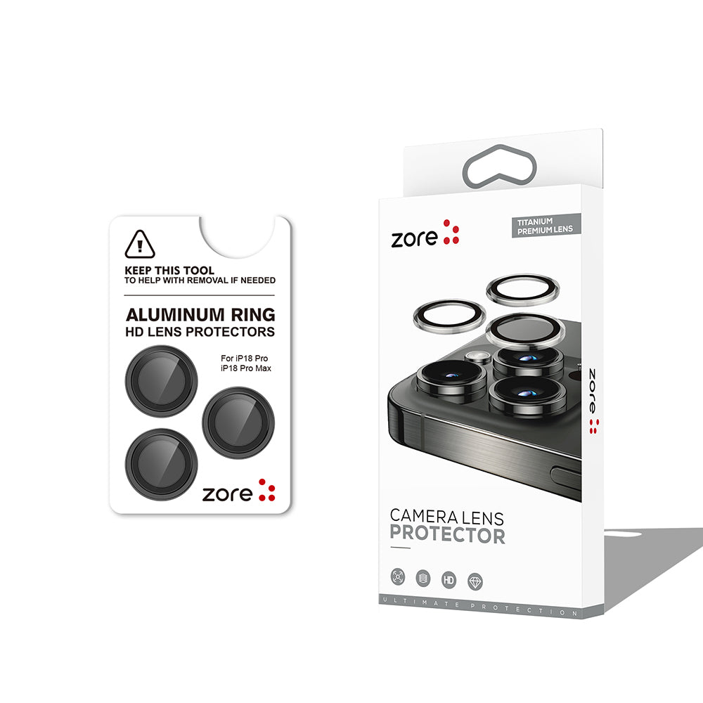 Apple iPhone 18 Pro Max Zore CL-12 Premium Safir Parmak İzi Bırakmayan Anti-Reflective Kamera Lens Koruyucu