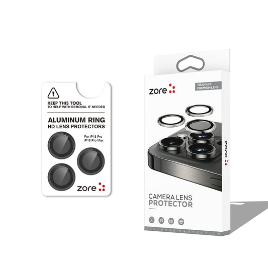 Apple iPhone 18 Pro Max Zore CL-12 Premium Safir Parmak İzi Bırakmayan Anti-Reflective Kamera Lens Koruyucu