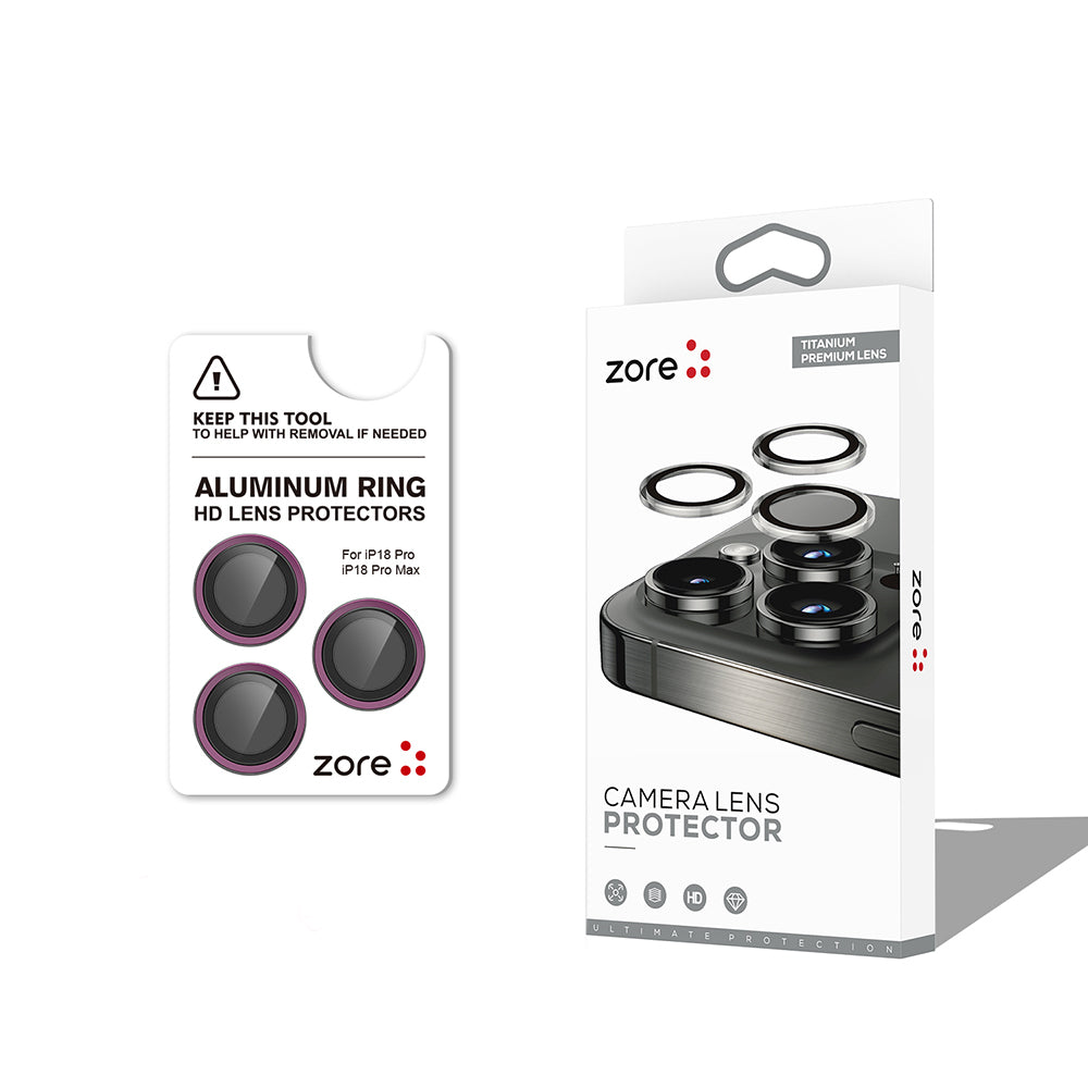 Apple iPhone 18 Pro Zore CL-12 Premium Safir Parmak İzi Bırakmayan Anti-Reflective Kamera Lens Koruyucu