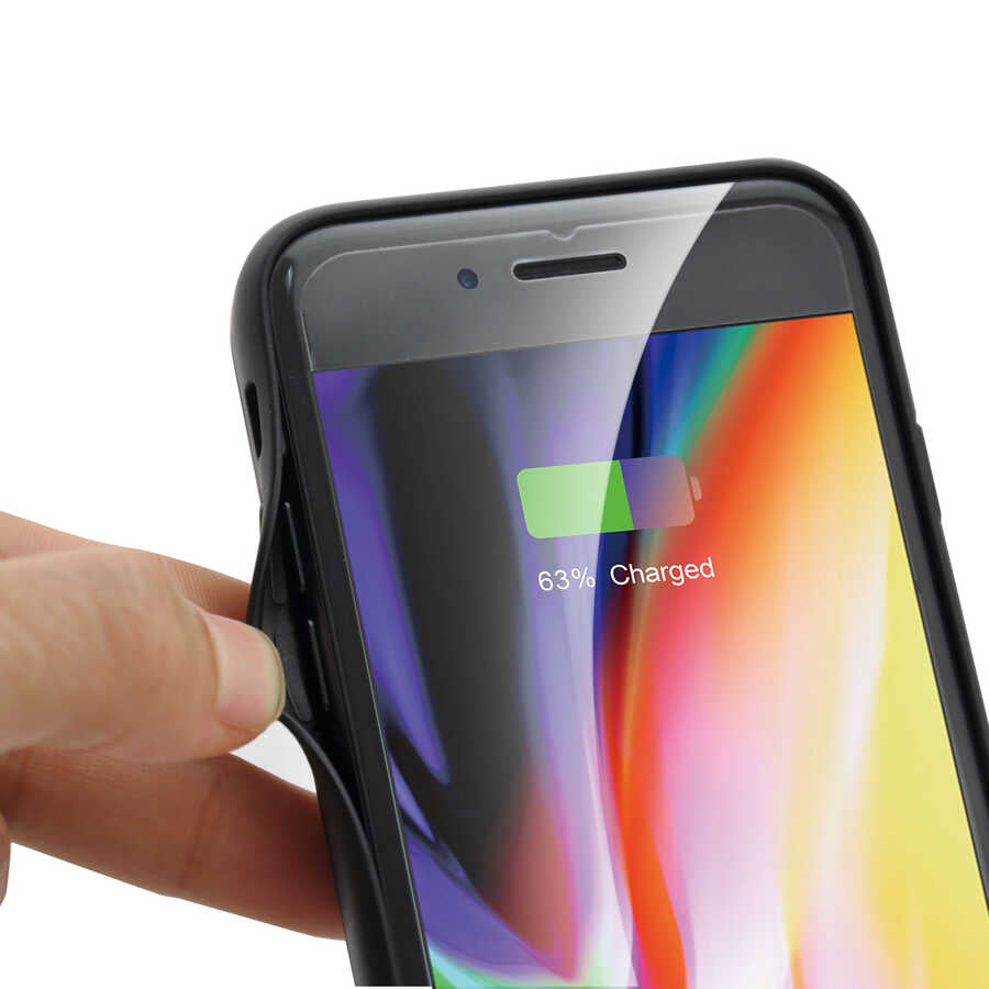 Apple iPhone 6 Plus Zore 6000 mAh Şarjlı Kılıf Siyah