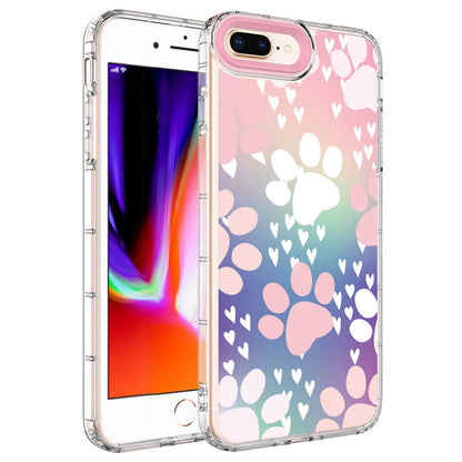 Apple iPhone 7 Plus Kılıf Kamera Korumalı Renkli Desenli Sert Silikon Zore Korn Kapak