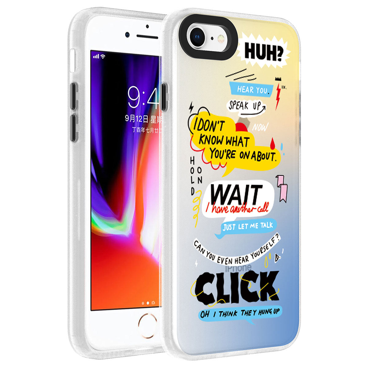 Apple iPhone 8 Kılıf Desenli Zore Dragon Sert Kapak Gezegen