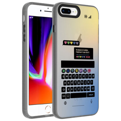 Apple iPhone 8 Plus Kılıf Desenli Zore Dragon Sert Kapak Seyahat