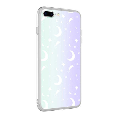 Apple iPhone 8 Plus Kılıf Zore M-Blue Desenli Kapak