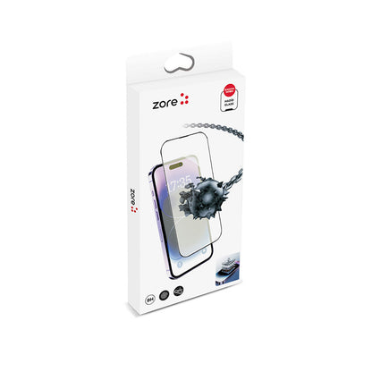 Apple iPhone X Zore Hizalama Aparatlı Hadid Glass Cam Ekran Koruyucu Siyah
