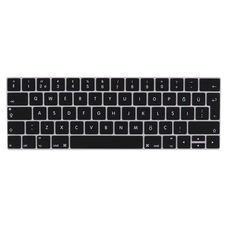 Apple Macbook 15' Pro 2017 A1707 Zore Klavye Koruyucu Silikon Ped
