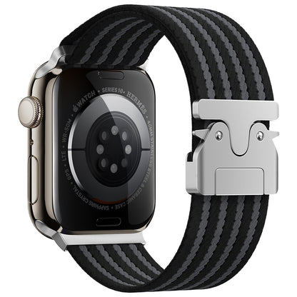 Apple Watch 10 46mm Zore KRD-133 Naylon Kumaş Hasır Örgülü Kordon