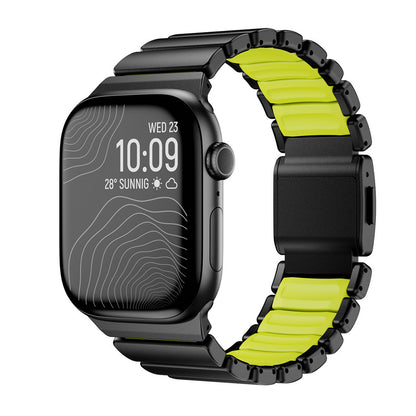 Apple Watch 10 46mm Zore KRD-151 Metal Silikon Kordon