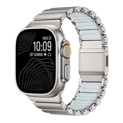 Apple Watch 10 46mm Zore KRD-151 Metal Silikon Kordon
