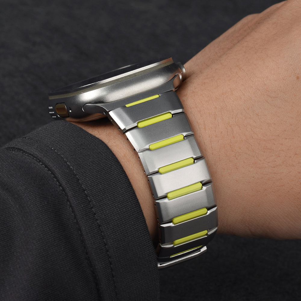 Apple Watch 10 46mm Zore KRD-155 Metal Silikon Kordon