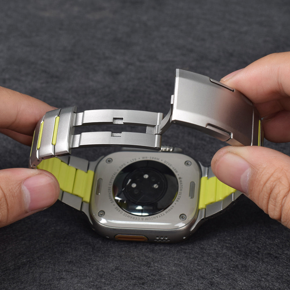 Apple Watch 10 46mm Zore KRD-155 Metal Silikon Kordon