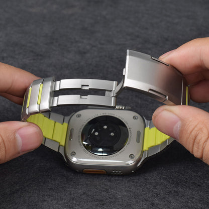 Apple Watch 10 46mm Zore KRD-155 Metal Silikon Kordon