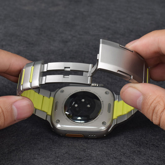 Apple Watch 10 46mm Zore KRD-155 Metal Silikon Kordon