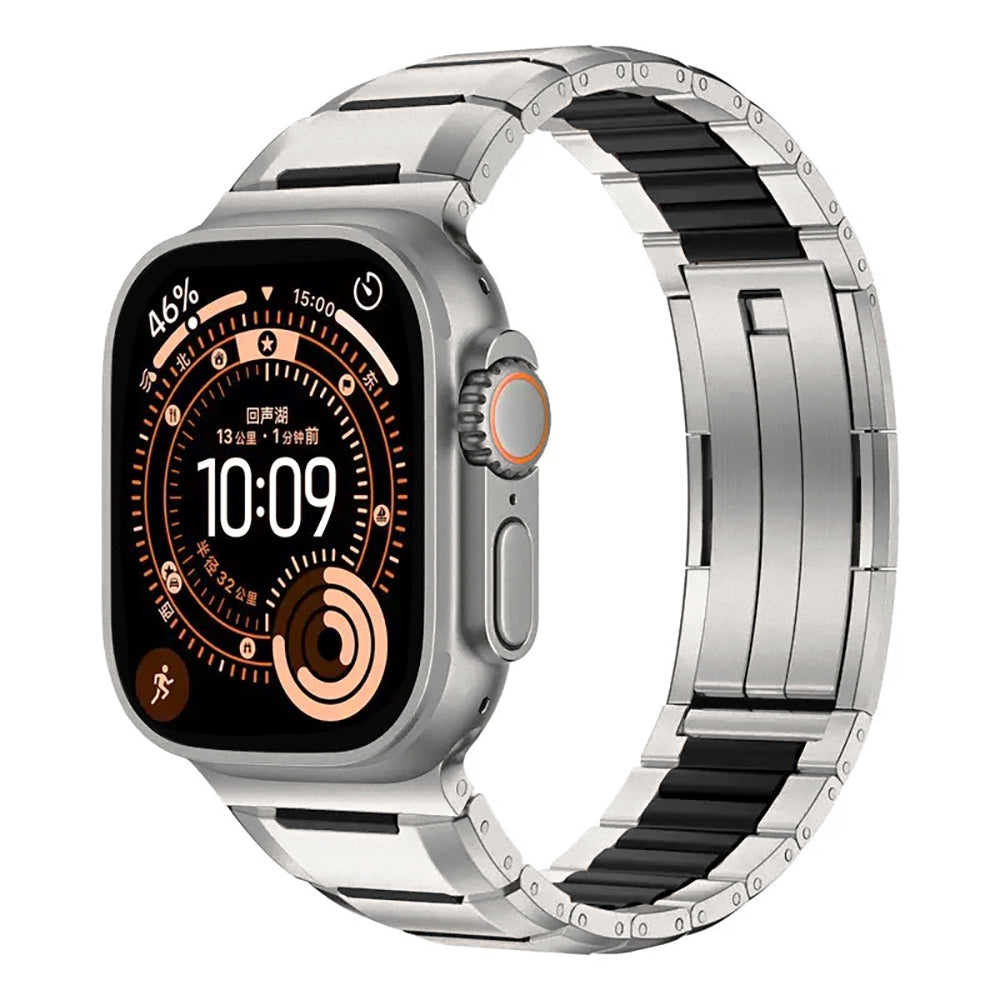 Apple Watch 10 46mm Zore KRD-155 Metal Silikon Kordon