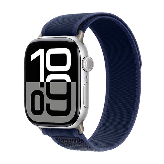Apple Watch 10 46mm Zore KRD-77 Hasır Kordon Açık Mavi