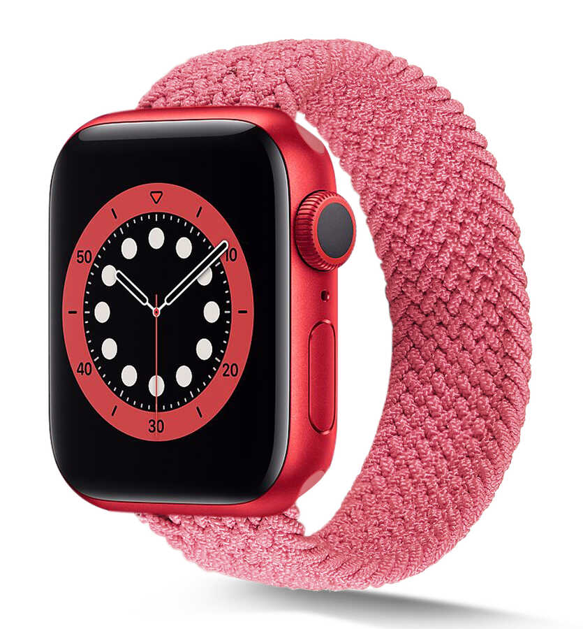 Apple Watch 38mm KRD-38 Medium Kordon Pembe