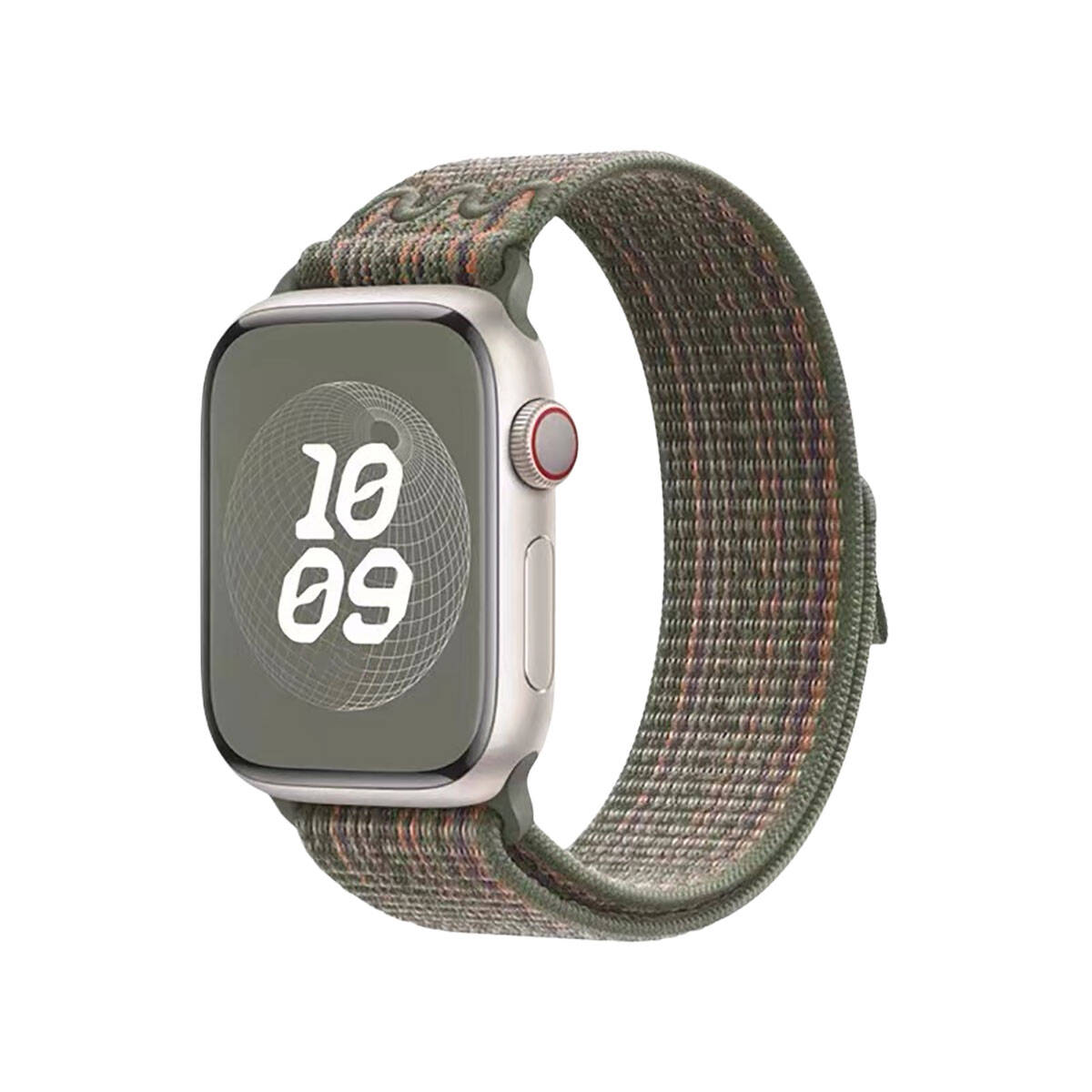 Apple Watch 38mm KRD-91 Hasır Kordon Strap Kayış Mavi-Kırmızı