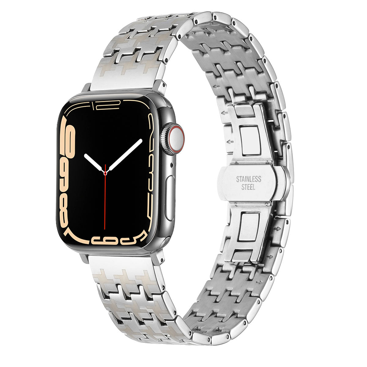 Apple Watch 38mm Zore KRD-86 Metal Kordon Gümüş