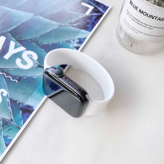 Apple Watch 40mm KRD-31 Solo Loop Medium Kordon Beyaz