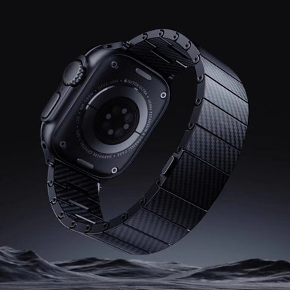 Apple Watch 40mm Zore KRD-90 600D Karbon Fiber Kordon Siyah