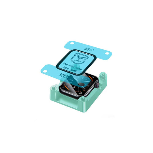 Apple Watch 40mm Zore Polymer Nano Ekran Koruyucu + Kolay Uygulama Aparatlı Siyah