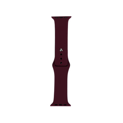 Apple Watch 42mm Band Serisi Klasik Kordon Silikon Strap Kayış Red Wine