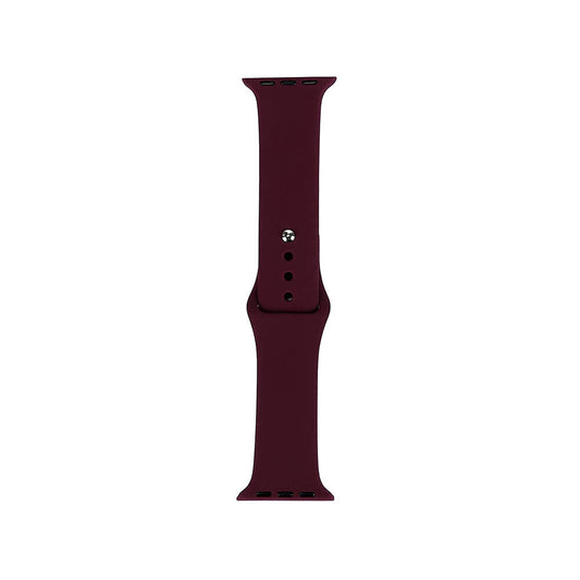 Apple Watch 42mm Band Serisi Klasik Kordon Silikon Strap Kayış Red Wine