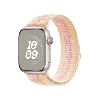 Apple Watch 42mm KRD-91 Hasır Kordon Strap Kayış Yeşil-Gri