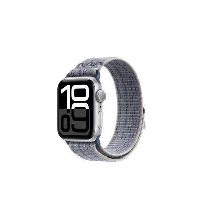 Apple Watch 42mm KRD-91 Hasır Kordon Strap Kayış Gri-Mavi