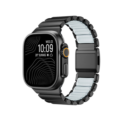 Apple Watch 42mm Zore KRD-151 Metal Silikon Kordon