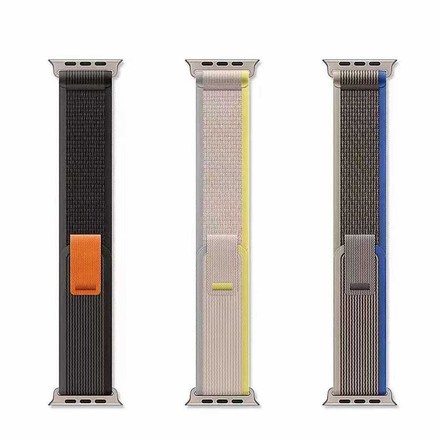 Apple Watch 42mm Zore KRD-77 Hasır Kordon Açık Mavi