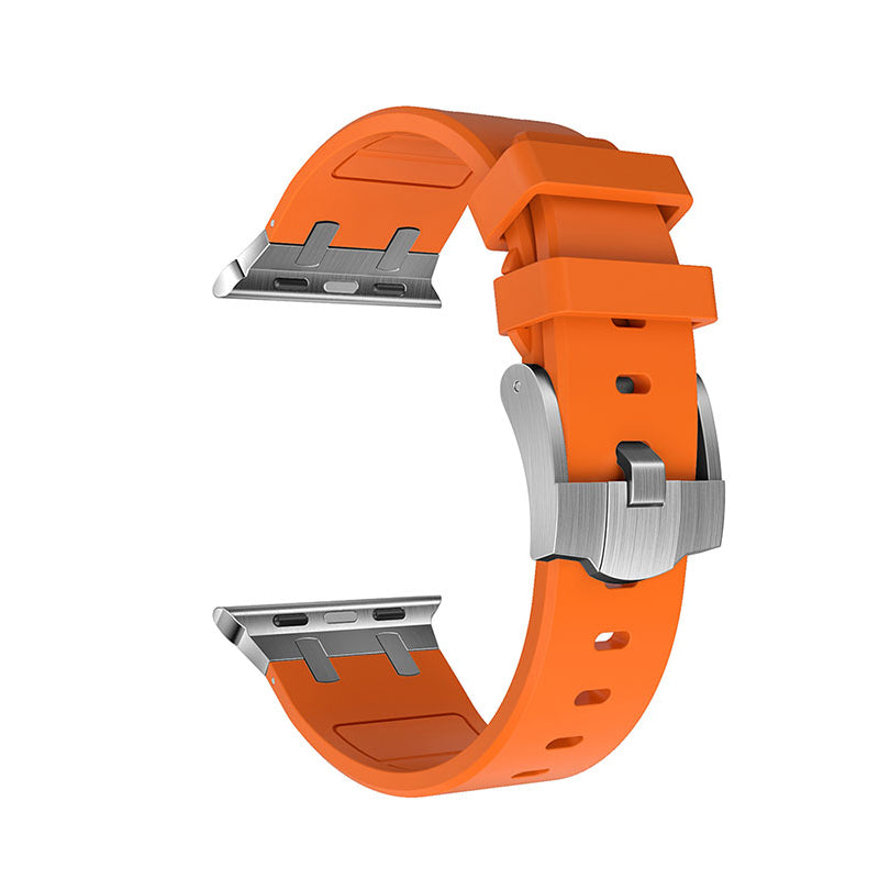 Apple Watch 42mm Zore KRD-89 Silikon Kordon Gümüş