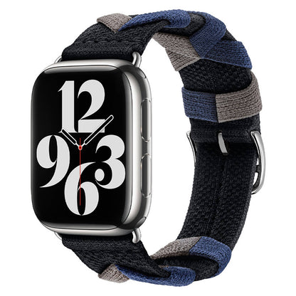 Apple Watch 42mm Zore KRD-97 Sarmal Örgü Tasarımlı Kordon Haki