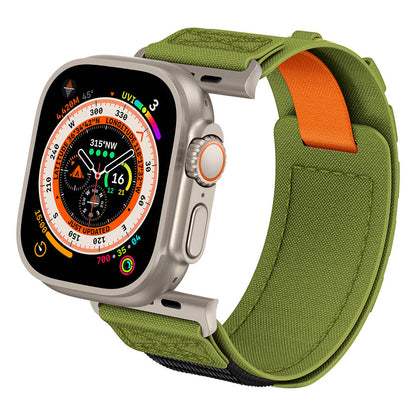 Apple Watch 42mm Zore KRD-99 Hasır Kordon Yeşil